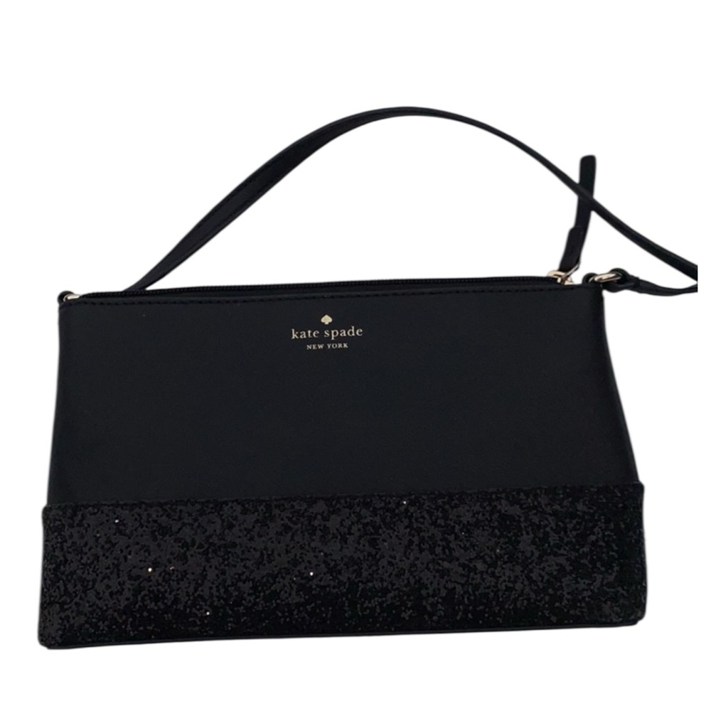 Kate Spade New York Flash Glitter Crossbody Black